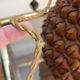 Large vintage woven lamp base in Riviera/Boho style from the 1970s.