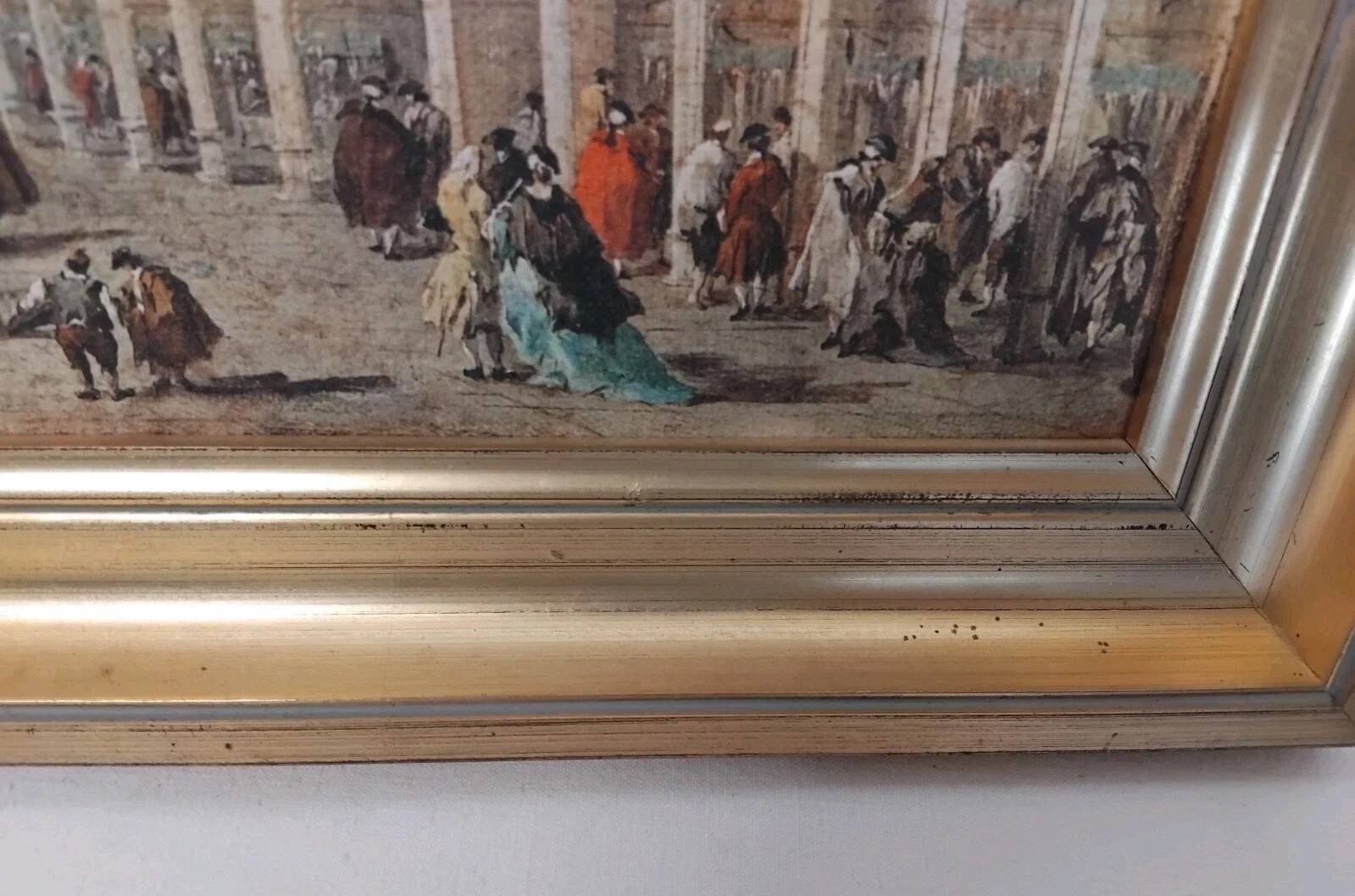 Painting on canvas "Feast of the Ascension" in Venice 44x65 cm