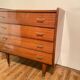 Commode en bois verni, 1960