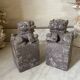 Pair of Foo Dog bookends in sculpted steatite.