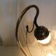 Tulip lamp / swan neck Art Deco brass