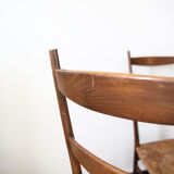 Series of 3 chairs style Gio Ponti