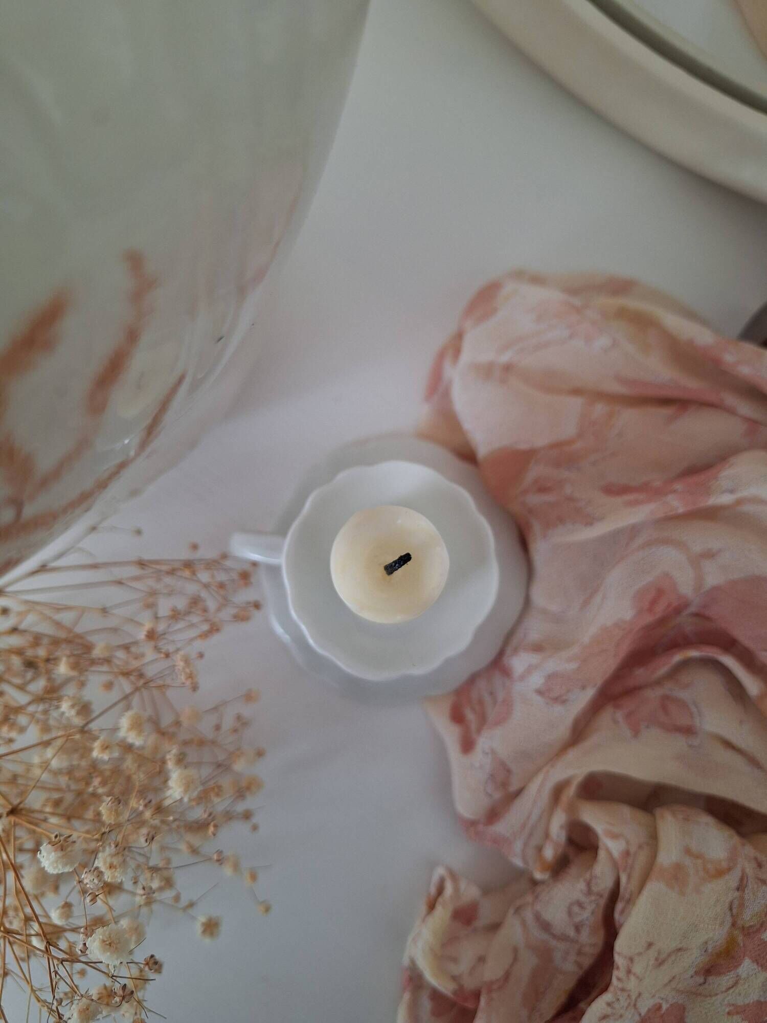 Bedroom candle holder in Tuileries Porcelain