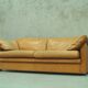 Swedish aniline leather sofa from IRE AB Skillingaryd Mobel, 1970s
