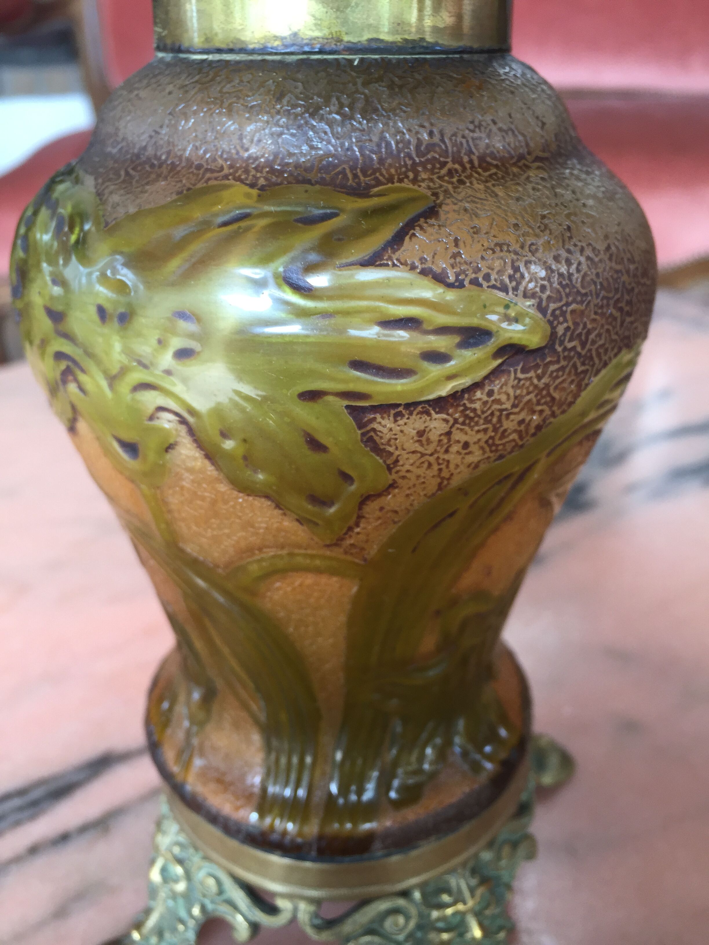 Patent Reform Lamp Rund Brenner, Art Nouveau, 1900, origin Germany