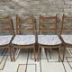 Set of 4 vintage Welzel chairs in 1970s Scandinavian style.