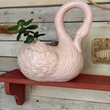 Bubble-gum pink wooden shelf