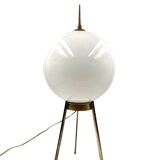 Mid-Century tripod brass table lamp, Lumi Italy 1950s