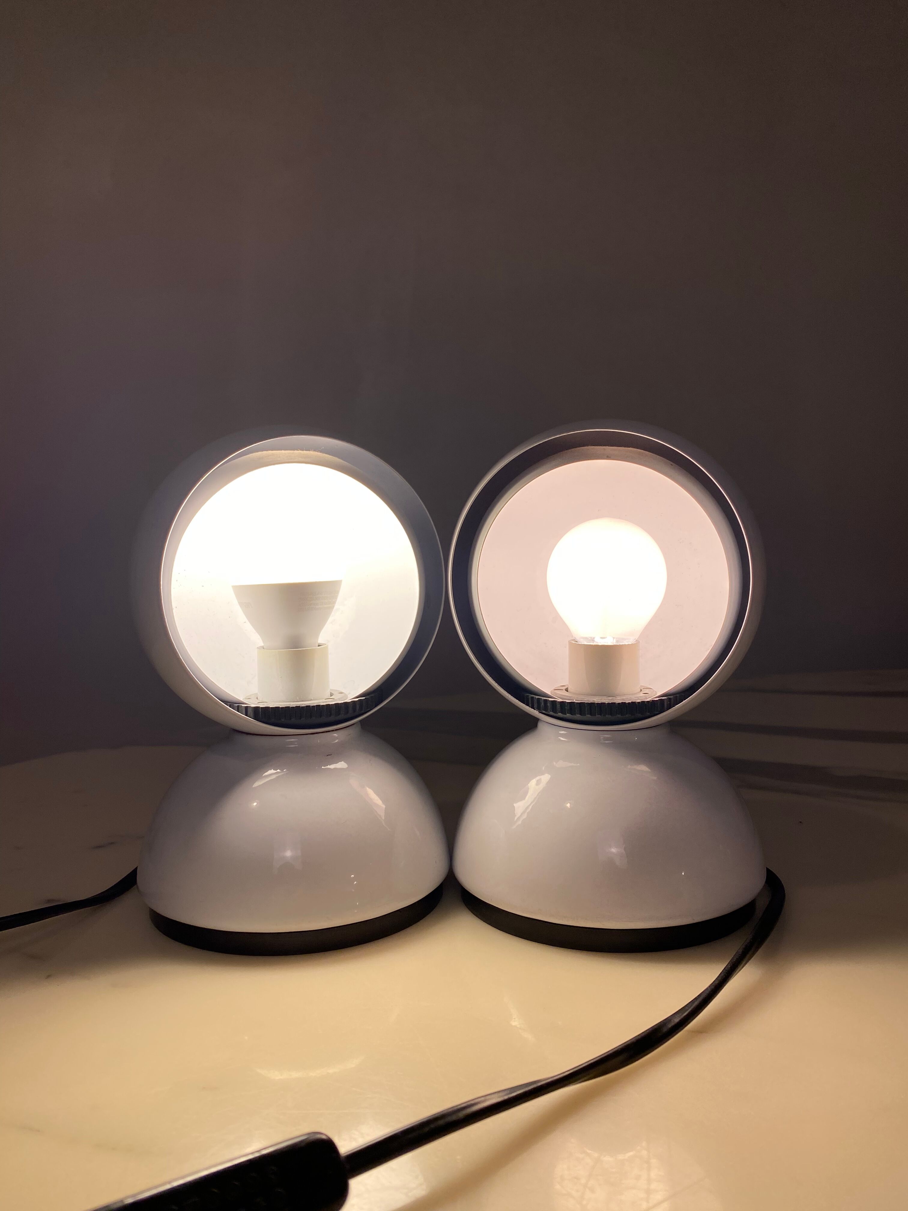 Lampes de table Eclisse par Vico Magistretti pour Artemide, 1960s