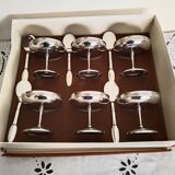 Guy Degrenne ice cream or sorbet cups, in stainless steel