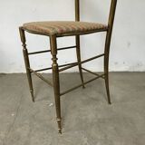 Chaise Italienne en laiton vers 1960