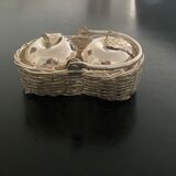 Salt and pepper shaker apple shape
