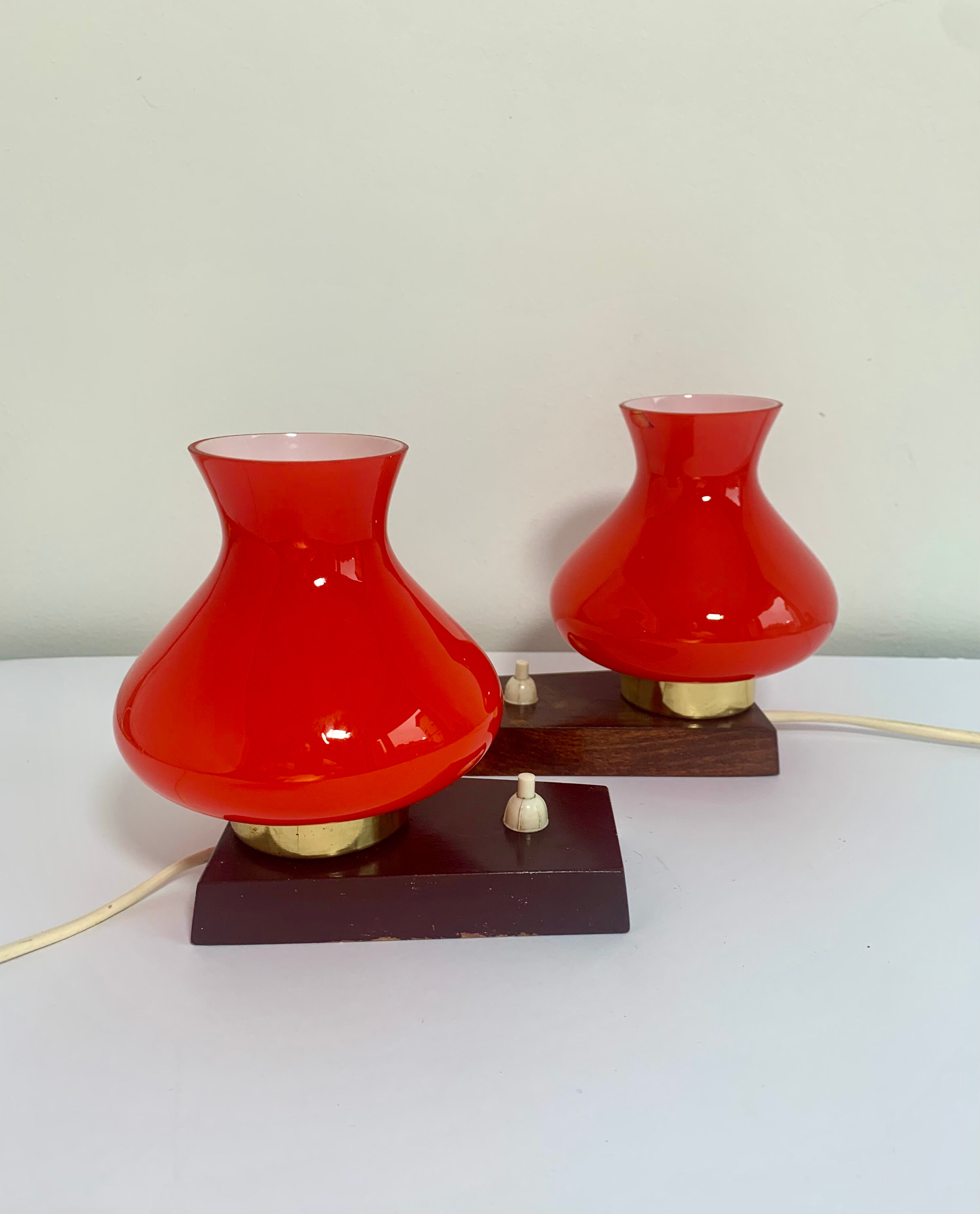 Pair of bedside lamps, Germany, 1960s