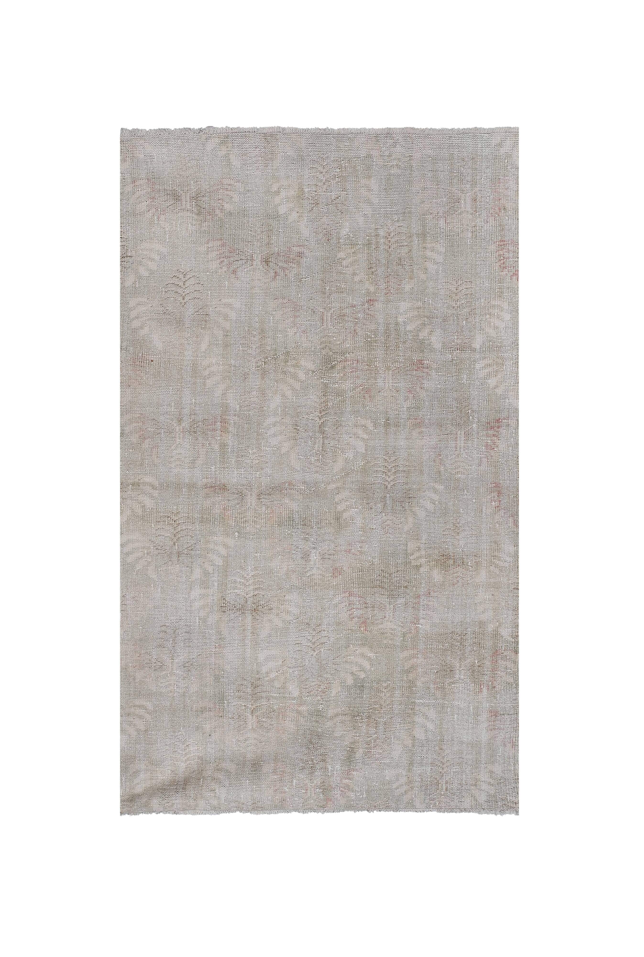 Vintage Turkish Oushak Rug Handwoven 140x222 cm