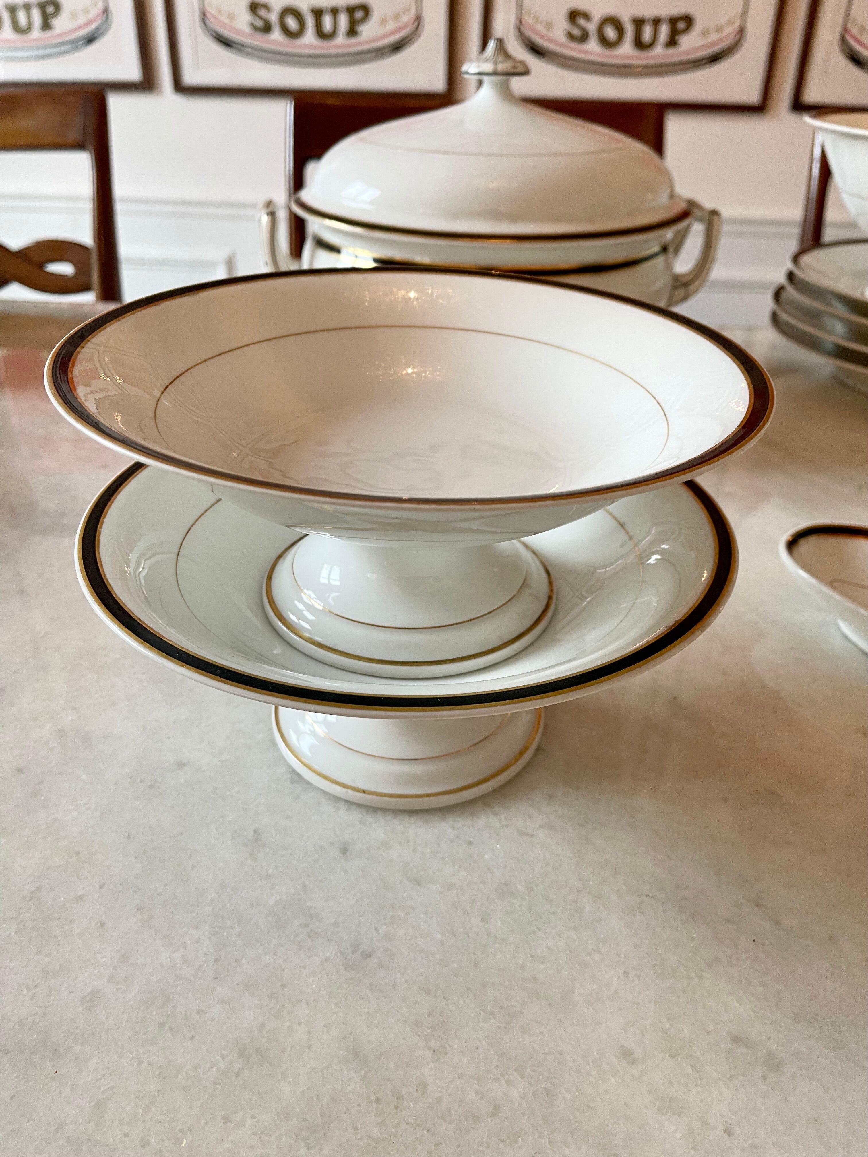 Table service in porcelain ch pillivuyt 81 pieces