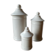 19th century white porcelain pharmacy pots.