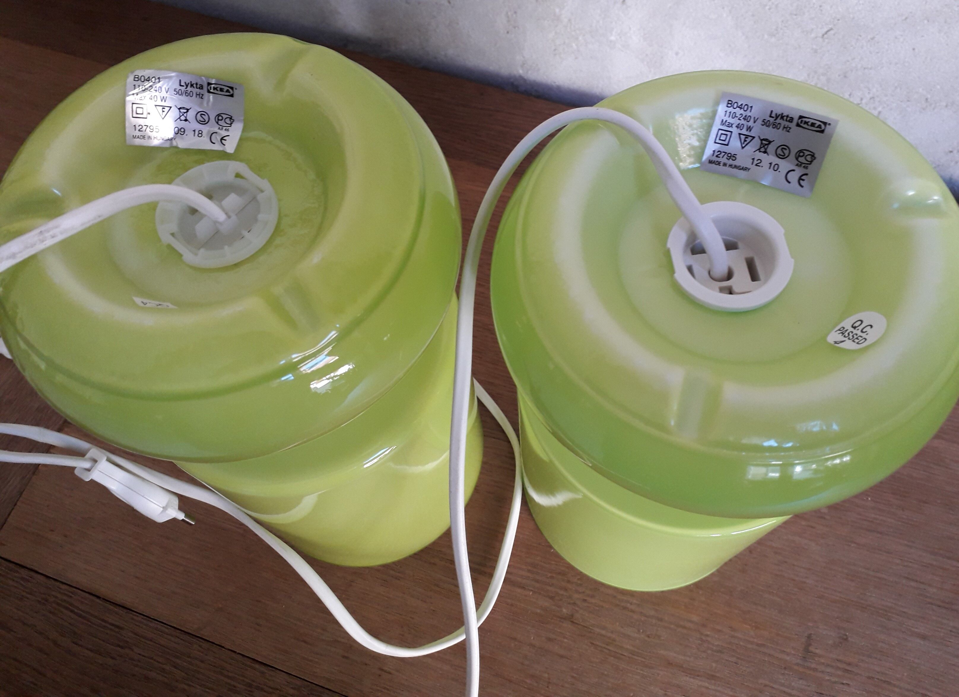 Pair of vintage Ikea 90s lamps