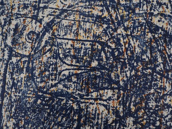 Max ernst : les oiseaux bleus - lithographie originale