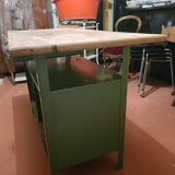 Wood and metal workbench