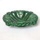 Plat tressé vert Vallauris 1950
