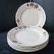 Set of 6 flat plates Orchies Moulin des Loups Irma model