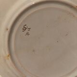 Plate Emile Galle Saint Clément around 1900