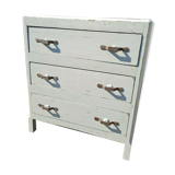Art Deco chest of drawers restored with an aged effect