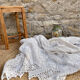 Old cotton bed throw