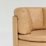 Vintage DS-800 “Biscuit” sofa by De Sede – beige leather 1970s