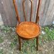 Antique Khon bistro chair no. 18 wood + vintage thermoformed seat