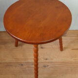 Tripod side table in solid wood