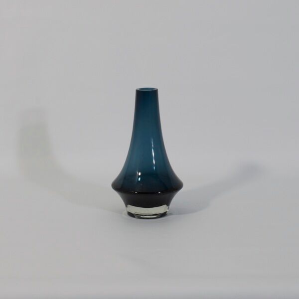 Vintage Blue Vase Erkkitapio Siiroinen Riihimäen Lasi