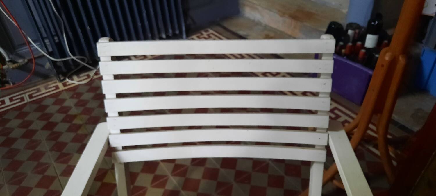 4 R Gleizes folding garden armchairs