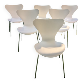 6 chaises série 7 d'Arne Jacobsen pour  Fritz Hansen