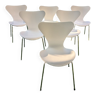 6 chaises série 7 d'Arne Jacobsen pour  Fritz Hansen