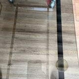 Chrome and glass serving trolley
