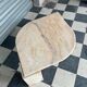 Table basse vintage en marbre rose