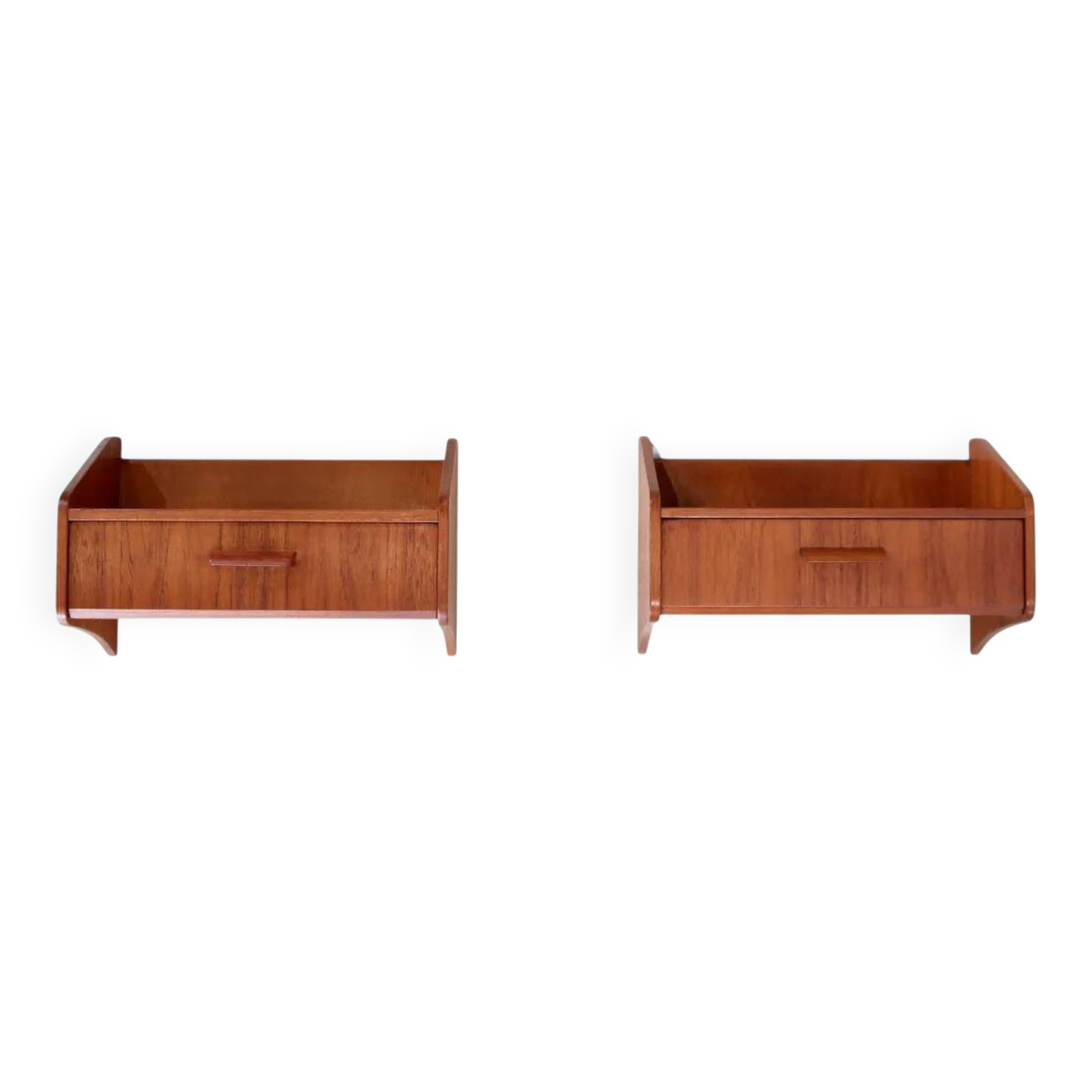 Set of two teak bedside tables by Uldum Mobelfabrik