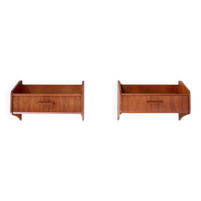 Ensemble de deux tables de chevet en teck par Uldum Mobelfabrik