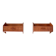 Set of two teak bedside tables by Uldum Mobelfabrik