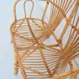 1960s vintage rattan canapé / bench