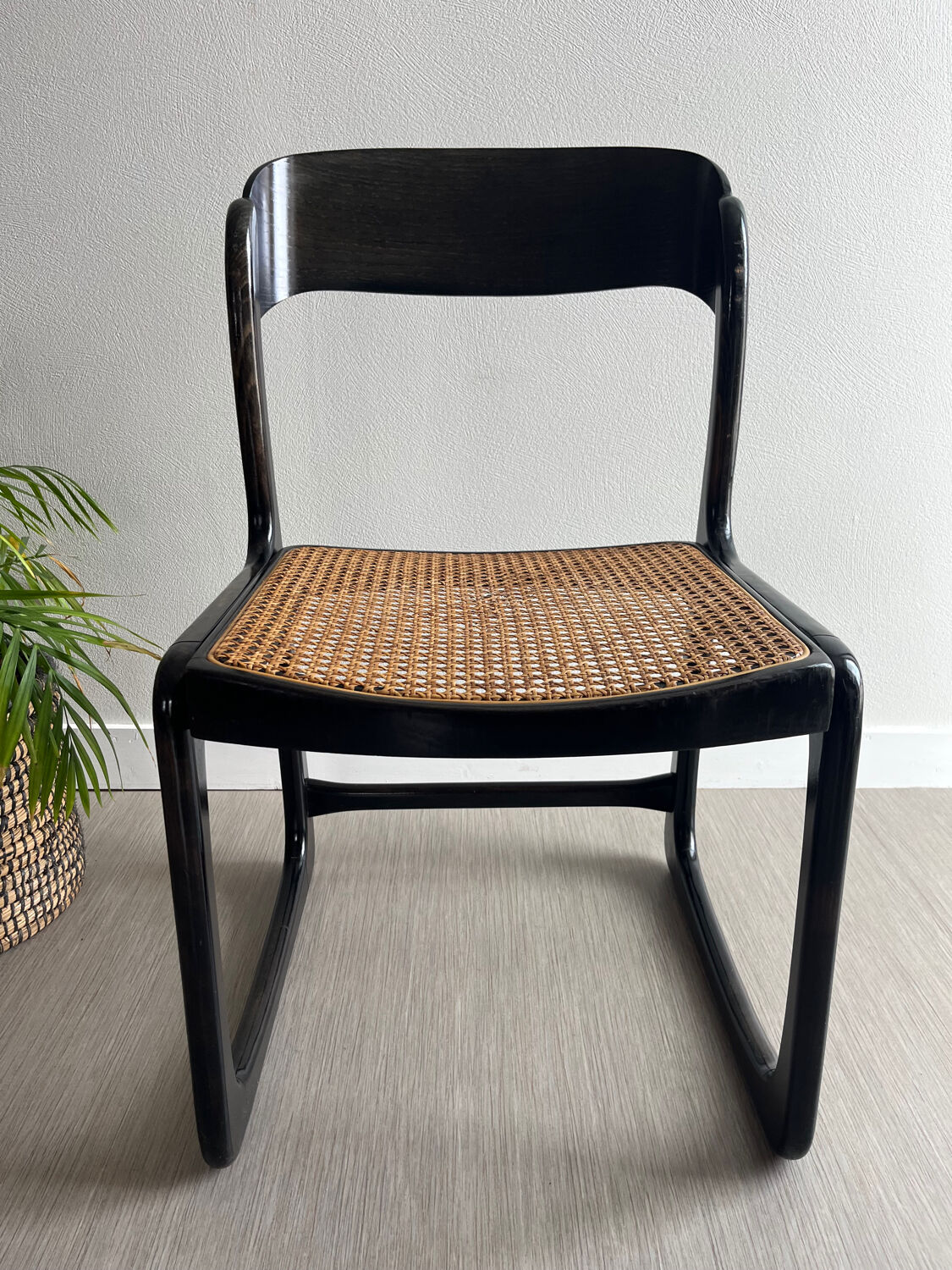 Chaise traîneau Baumann vintage