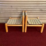 Pair of drivers 1970s/80s natural wood