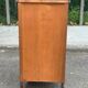 Louis XVI solid cherry wood chest of drawers with 5 drawers, 1980.