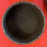 Leather storage pouf from Sede