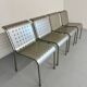 4 Italian design aluminum chairs from the 90s Calligaris Italy