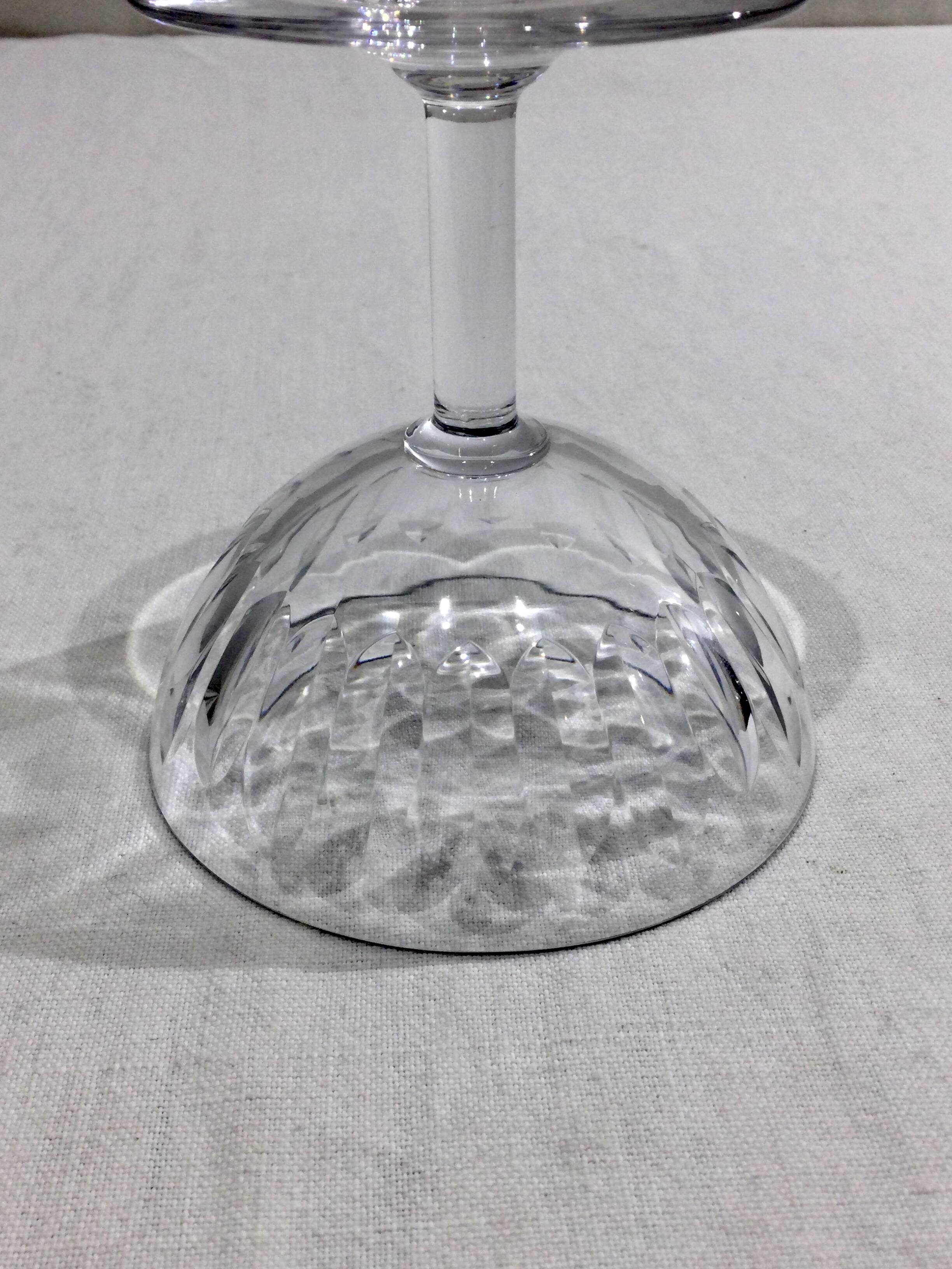 Baccarat – 8 Champagne Glasses In Baccarat Crystal Casino Model