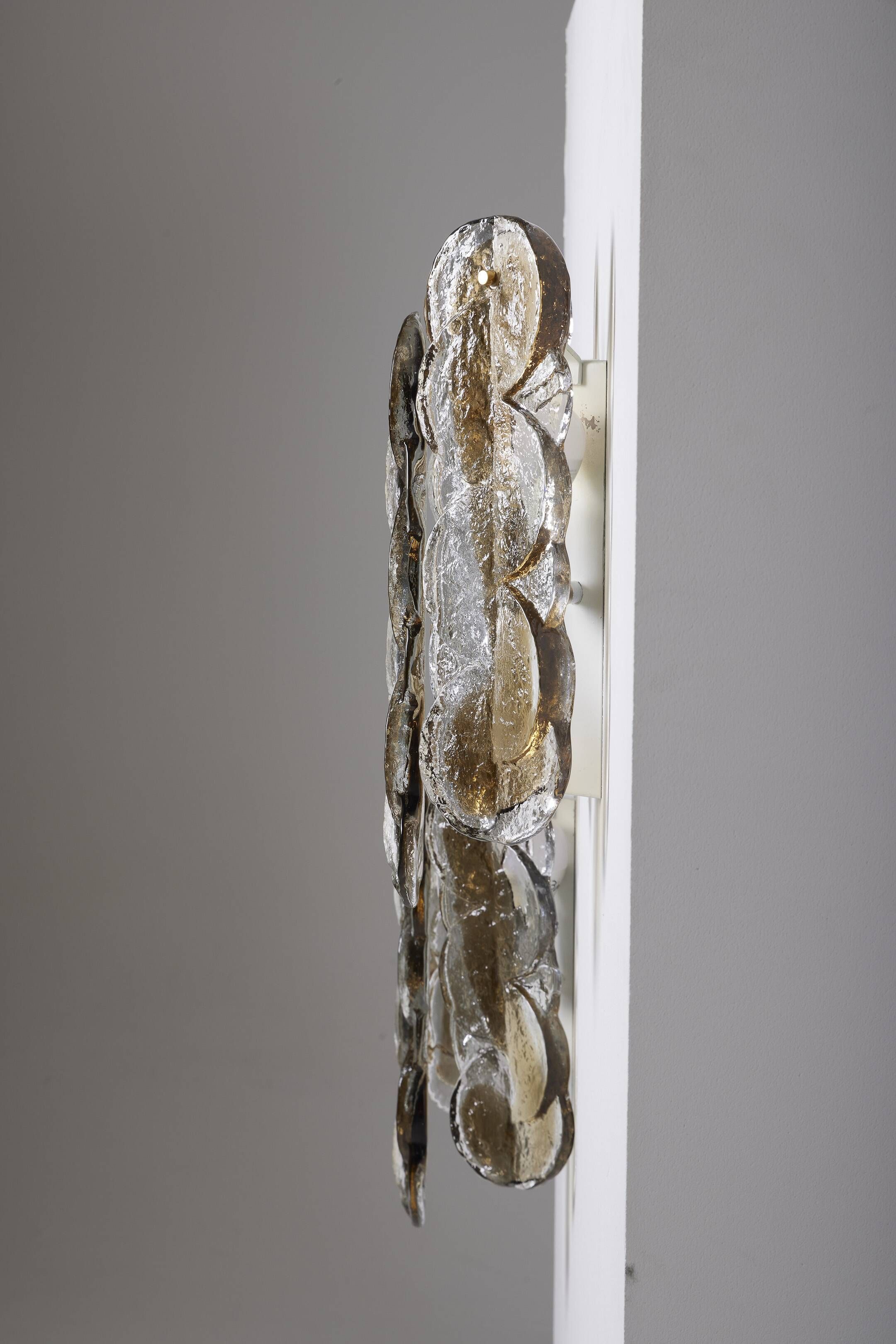 Pair of julius theodor kalmar glass wall lights, 1960s