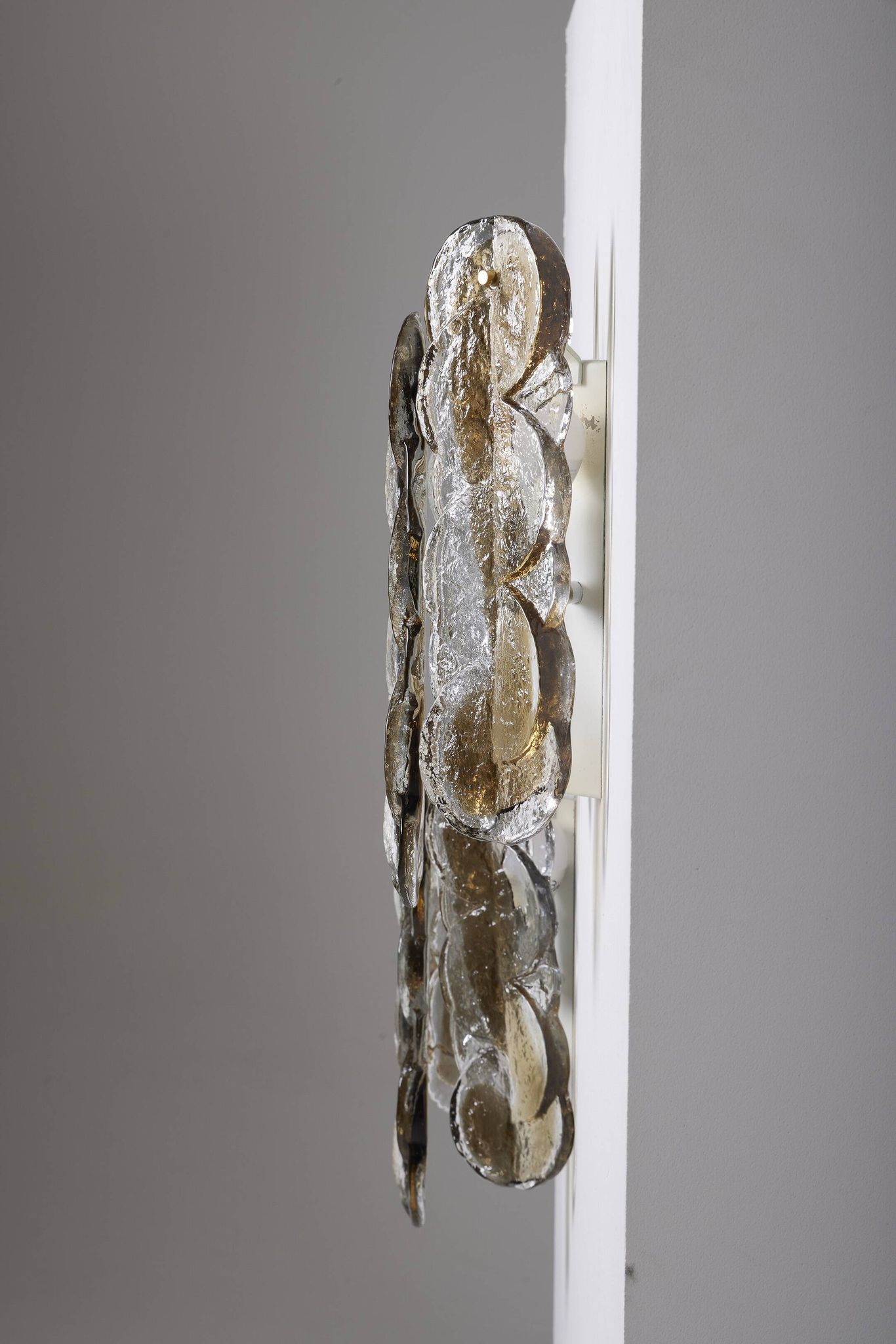 Pair of julius theodor kalmar glass wall lights, 1960s