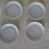 4 cups with saucer Limoges Haviland white torso